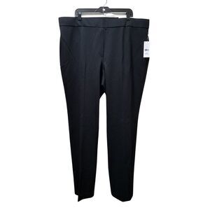 Rafaella Pants Women's 22W/EEEEG Black Pull-on High Rise Dress Pants Trousers